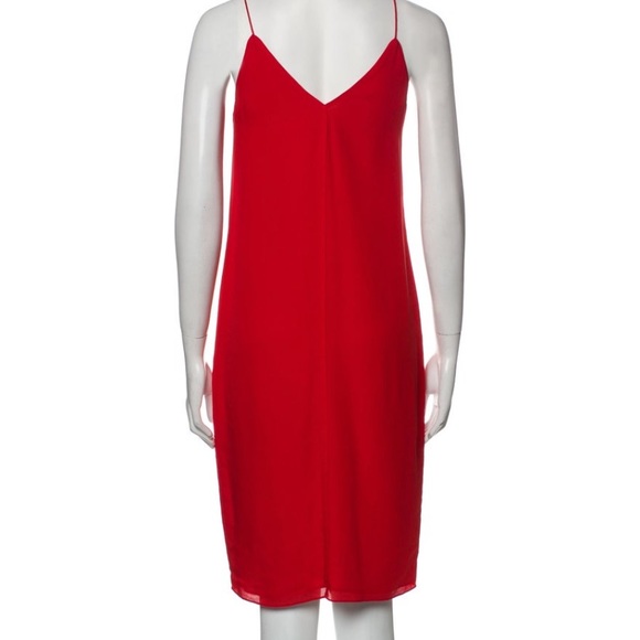 T Alexander Wang Red Silk Slip Dress - Picture 3 of 6